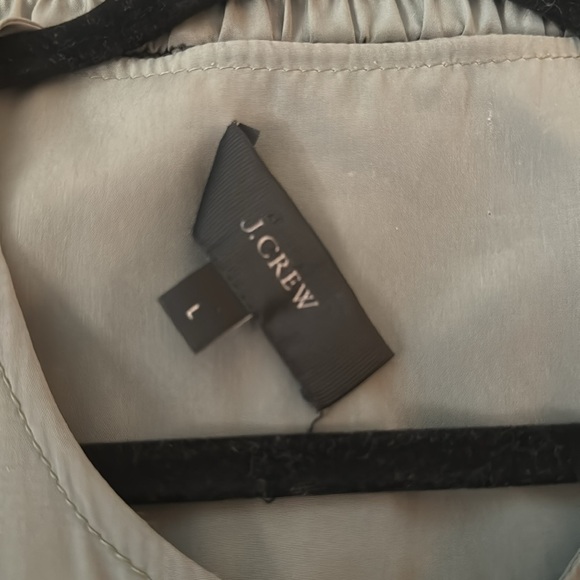 JCREW Women’s green bomber jacket - Sz: L - Picture 6 of 6